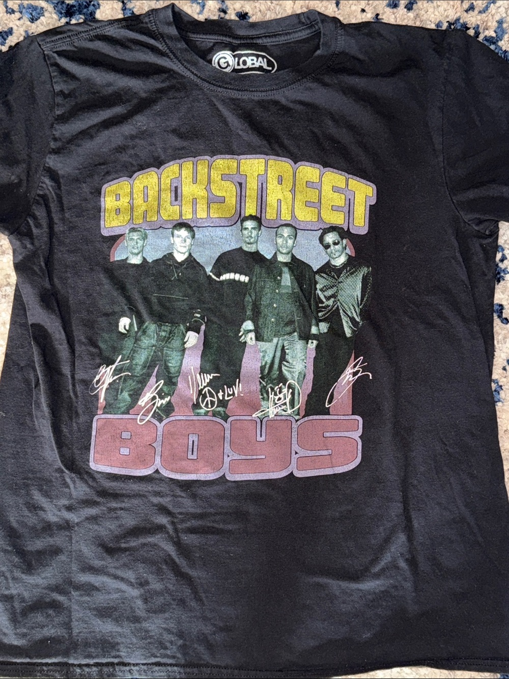 Vintage Backstreet Boys Black Graphic Tee -